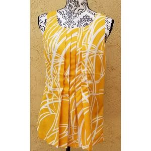 New York and Company Beautiful Summer Yellow Top